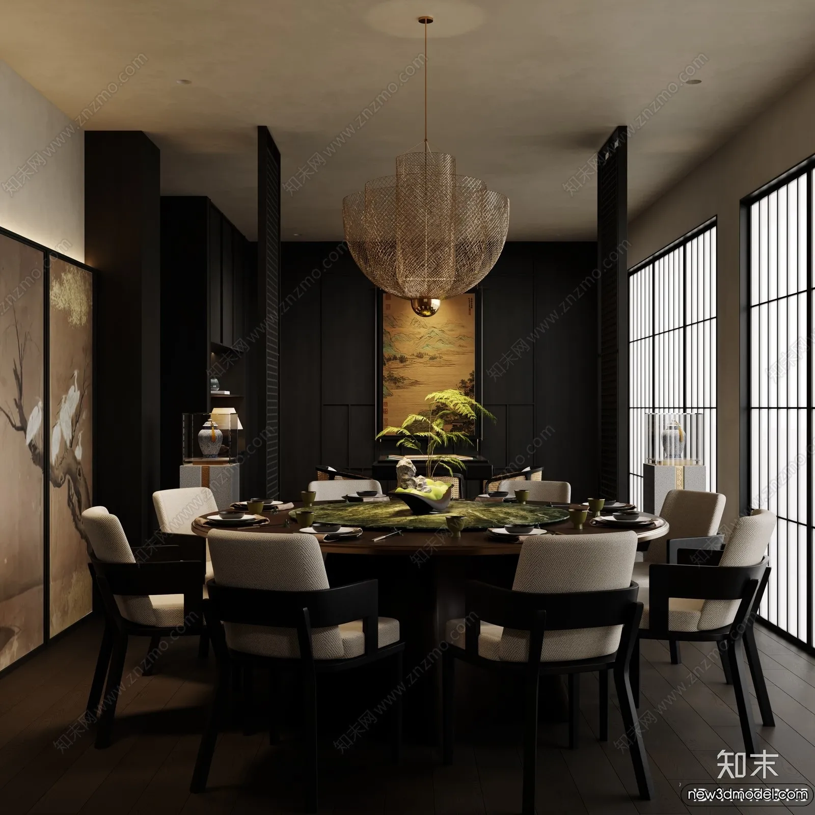 Dining Room – 3D Models – 3D Interior Scenes – 313