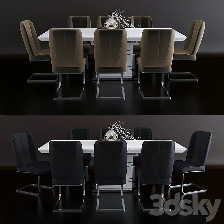 dining room furniture 3DS Max