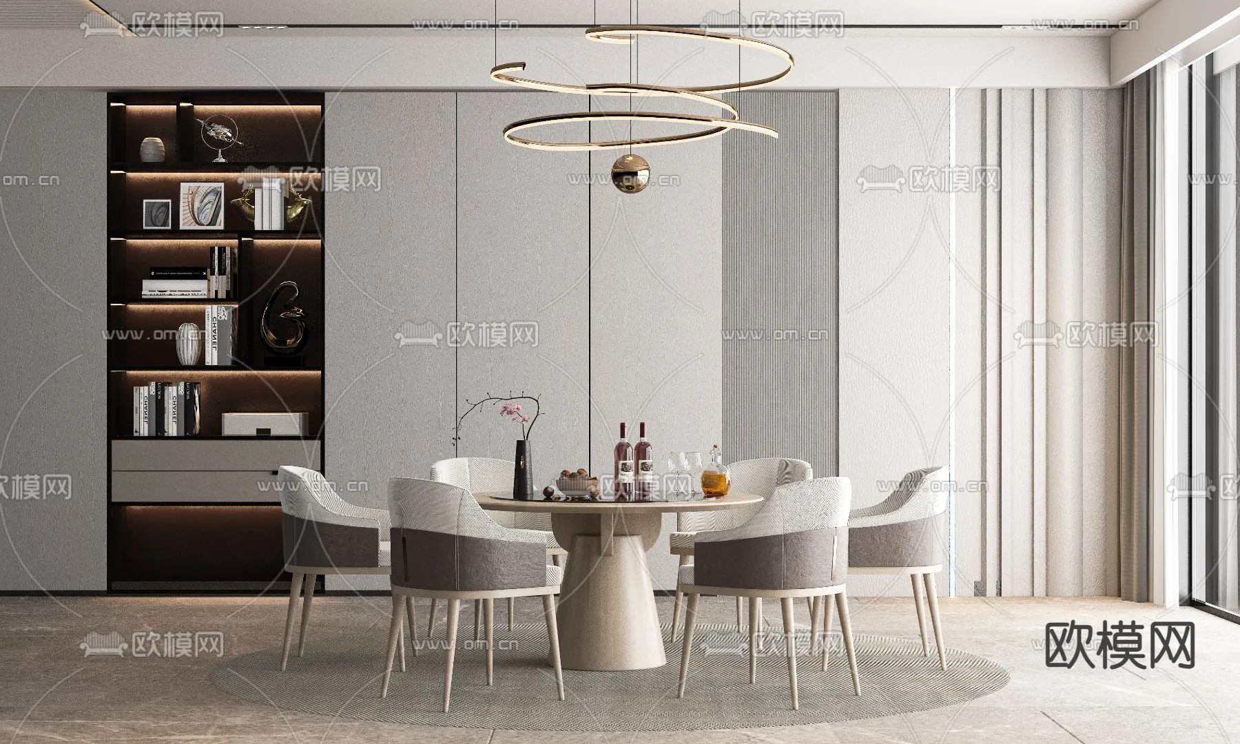DINING ROOM SETS – VRAY / CORONA – 3D MODEL – 1407