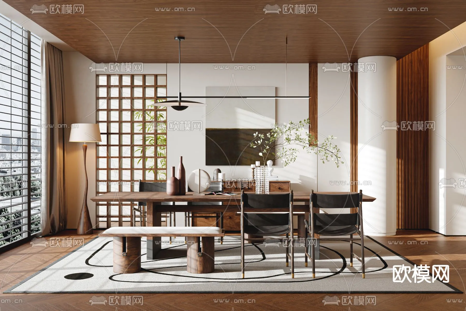 DINING ROOM SETS – VRAY / CORONA – 3D MODEL – 1460