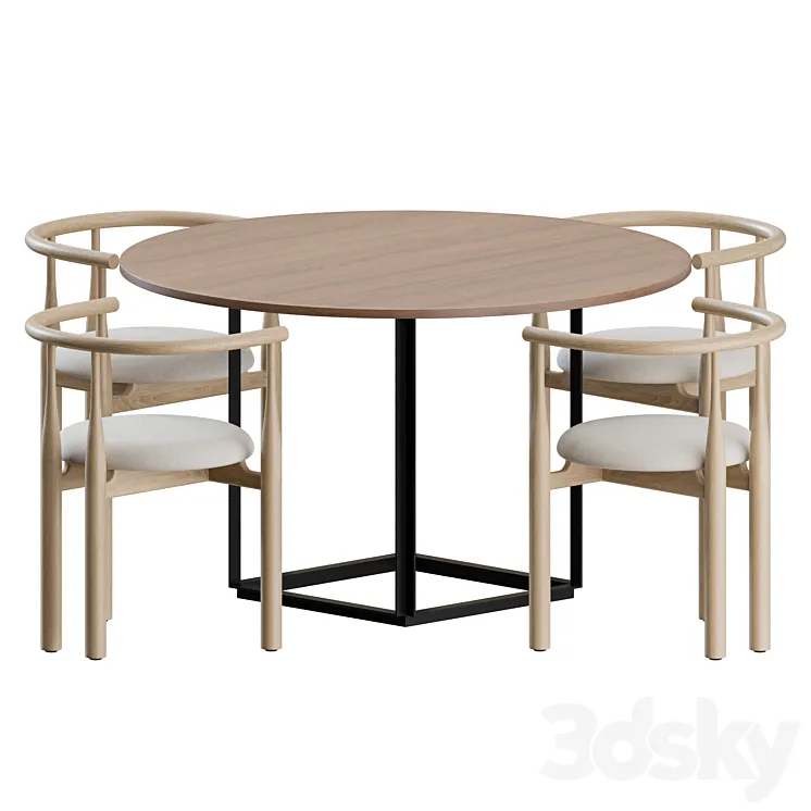 Dining Set 01 by New Works 3DS Max