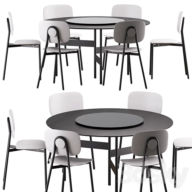 Dining set 03 3ds Max
