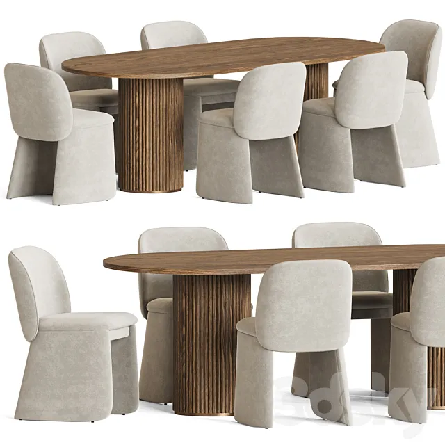 Dining Set 161 3ds Max