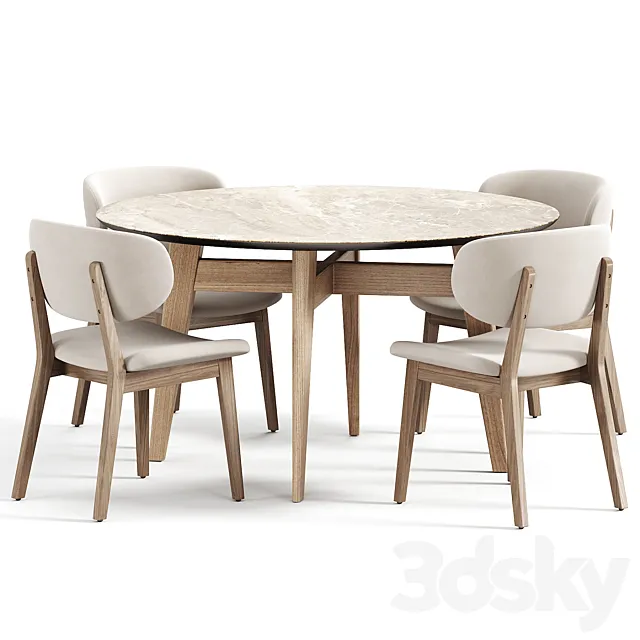 Dining Set 17 3dsMax Model