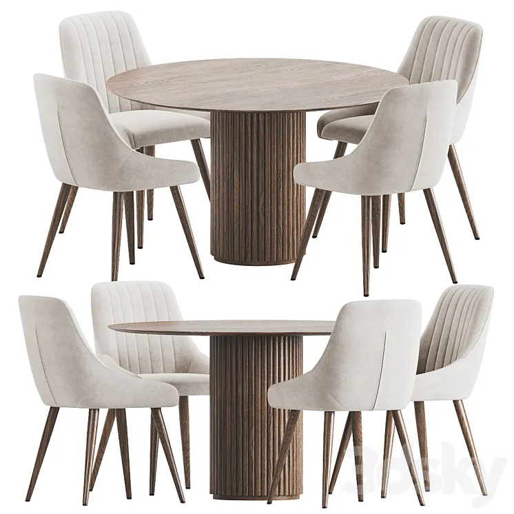 Dining Set 202 3DS Max Model