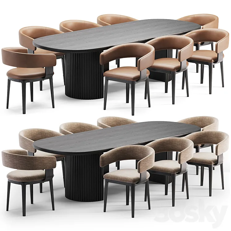 Dining Set 3DS Max Model