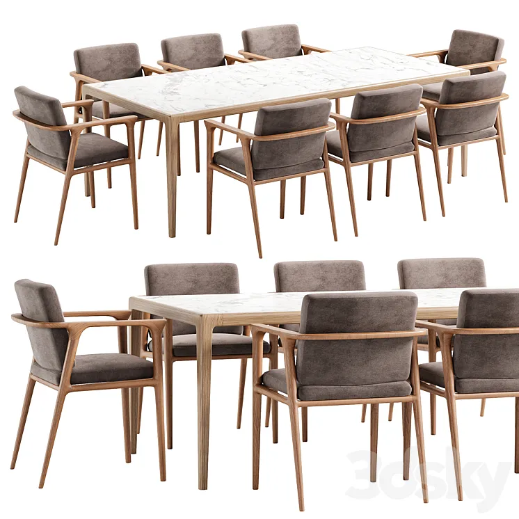 Dining Set 49 3DS Max