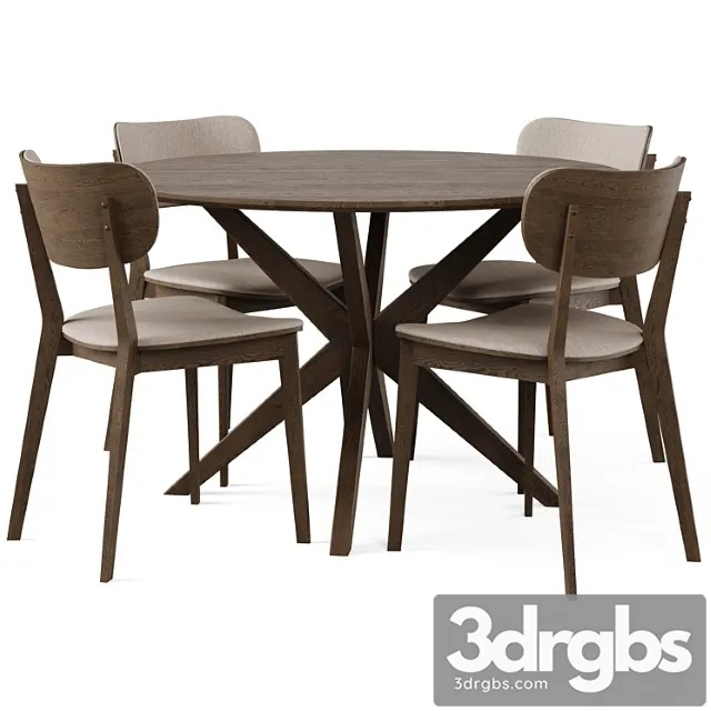 Dining set 5 by rowico home 2 3dsmax Download