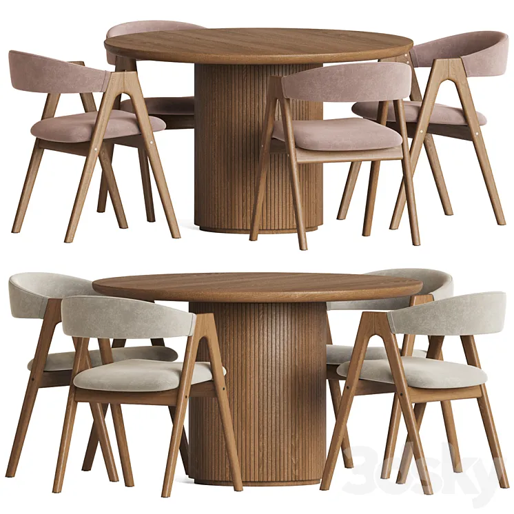Dining Set 78 3DS Max Model