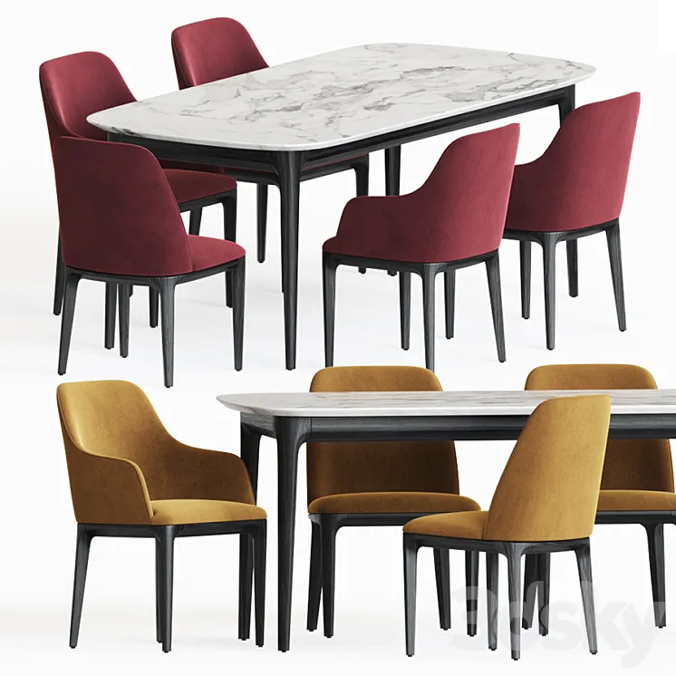 Dining Set 78 3DS Max