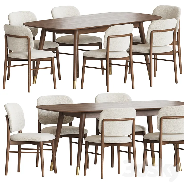 Dining Set 92 3DS Max Model