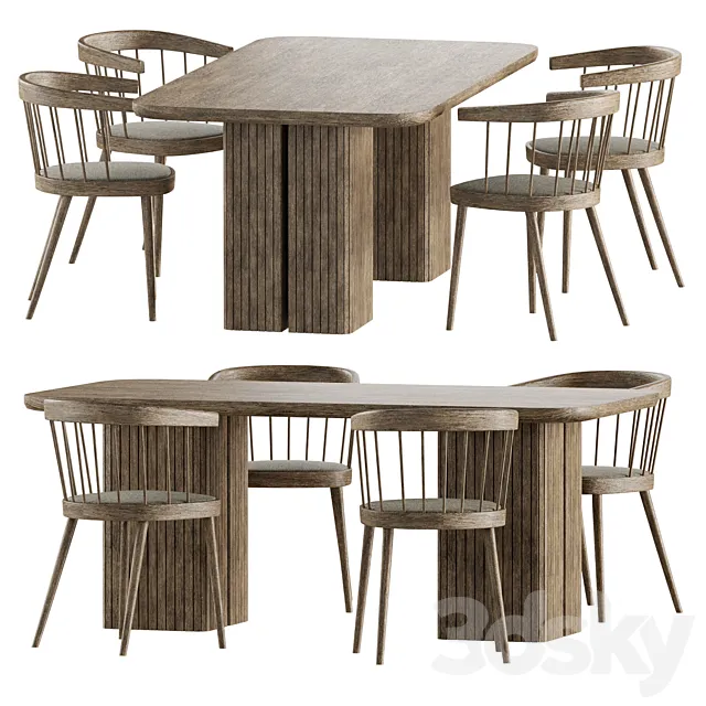 Dining set by Laredoute 3ds Max