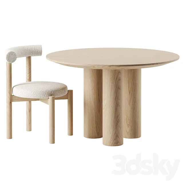 Dining set by Lulu and Georgia 3DSMax File