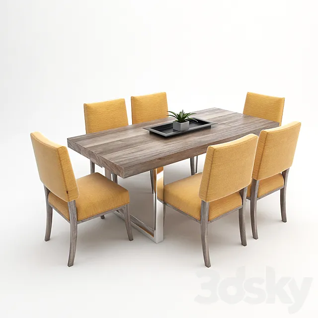 Dining set of Lexington _ Lexington’s dining set 3DSMax File