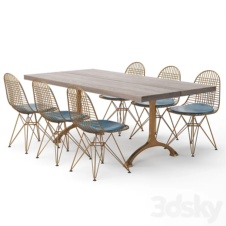 Dining Table 123 3DS Max Model
