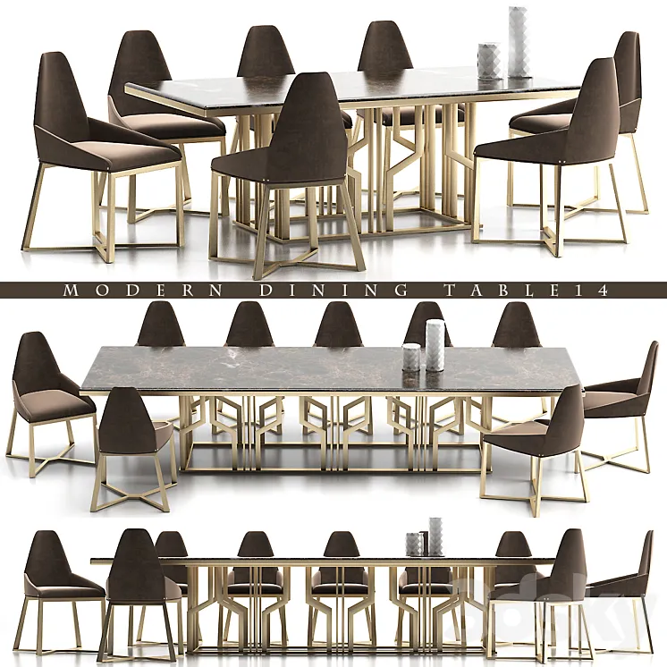 DINING TABLE 14 3DS Max