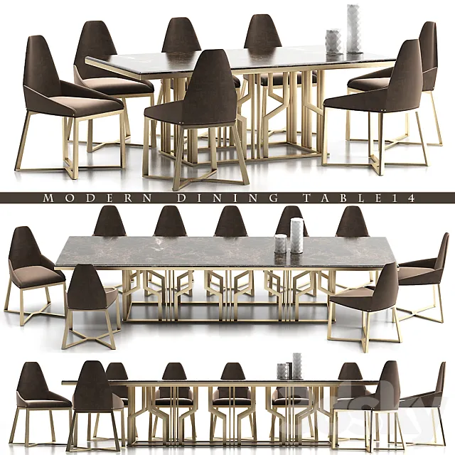 DINING TABLE 14 3dsMax Model