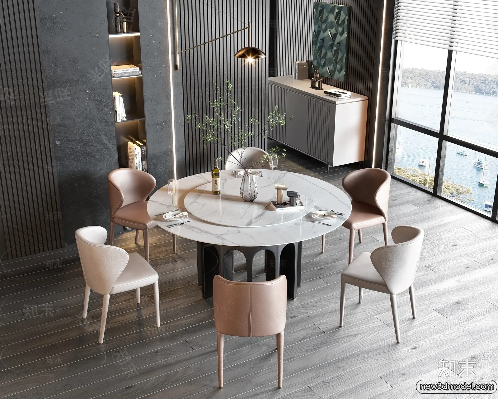 Dining Table – 3D Models – 3D Furniture Models for Interior – 002