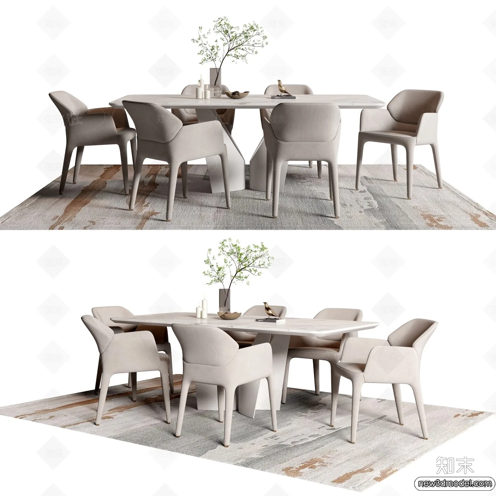 Dining Table – 3D Models – 3D Furniture Models for Interior – 008