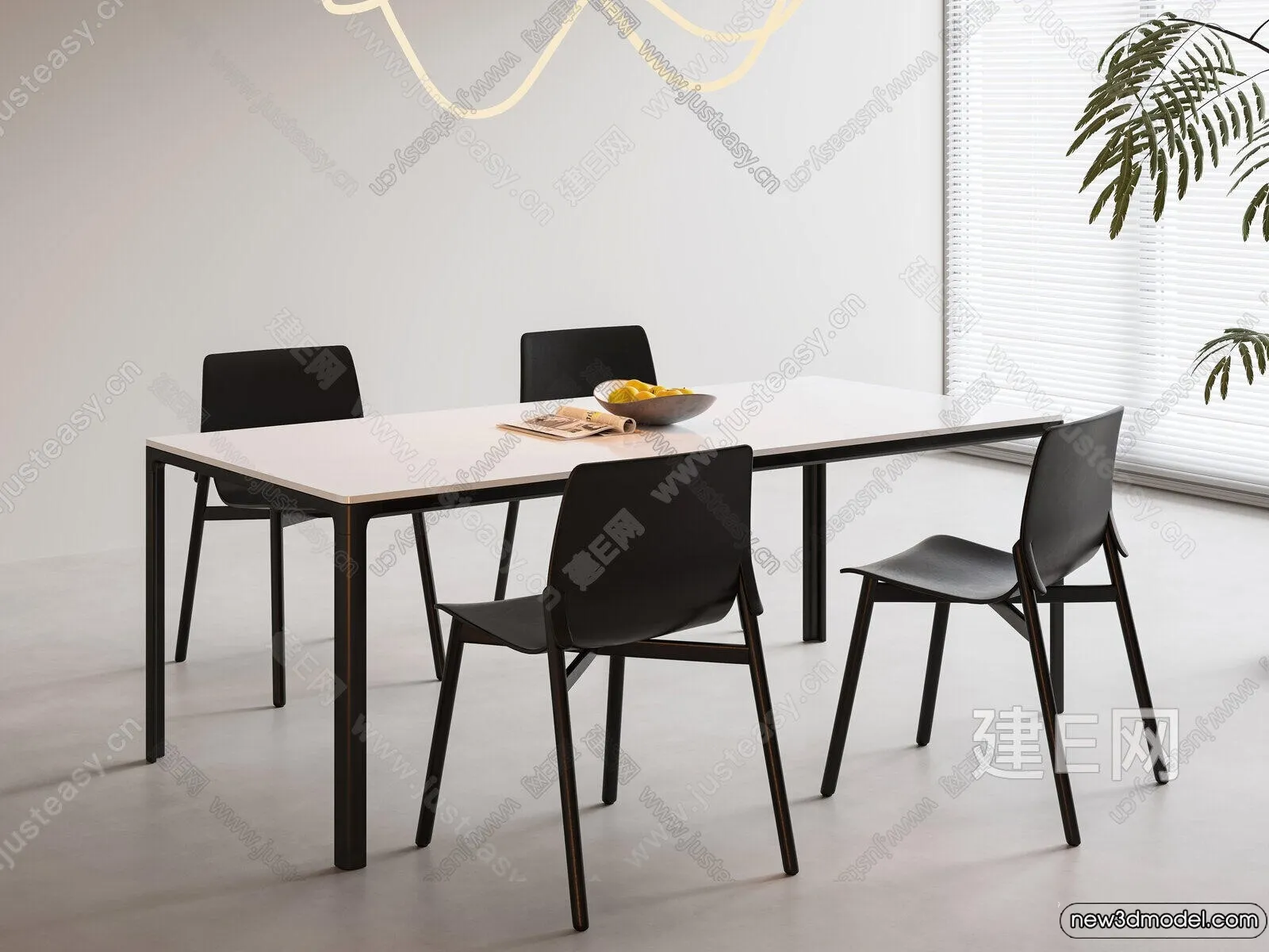 Dining Table – 3D Models – 3D Furniture Models for Interior – 024