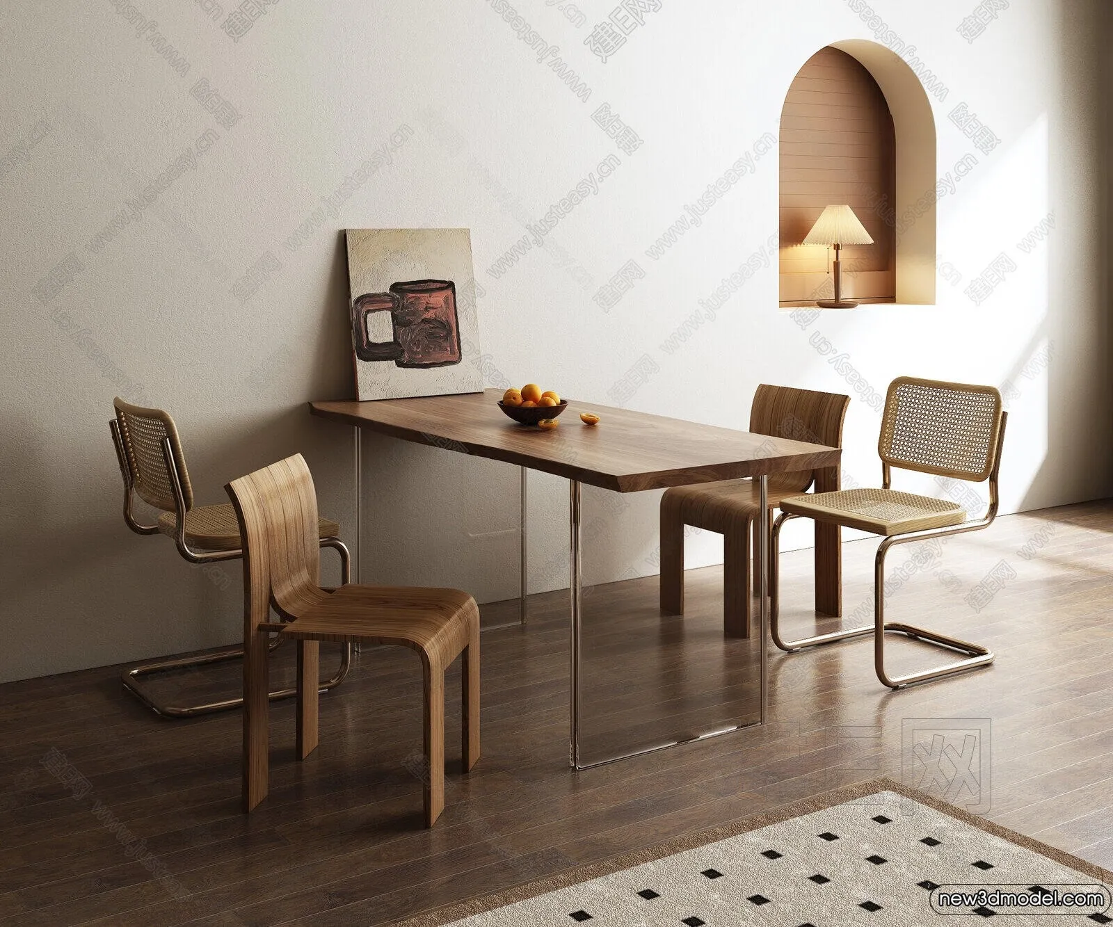 Dining Table – 3D Models – 3D Furniture Models for Interior – 041