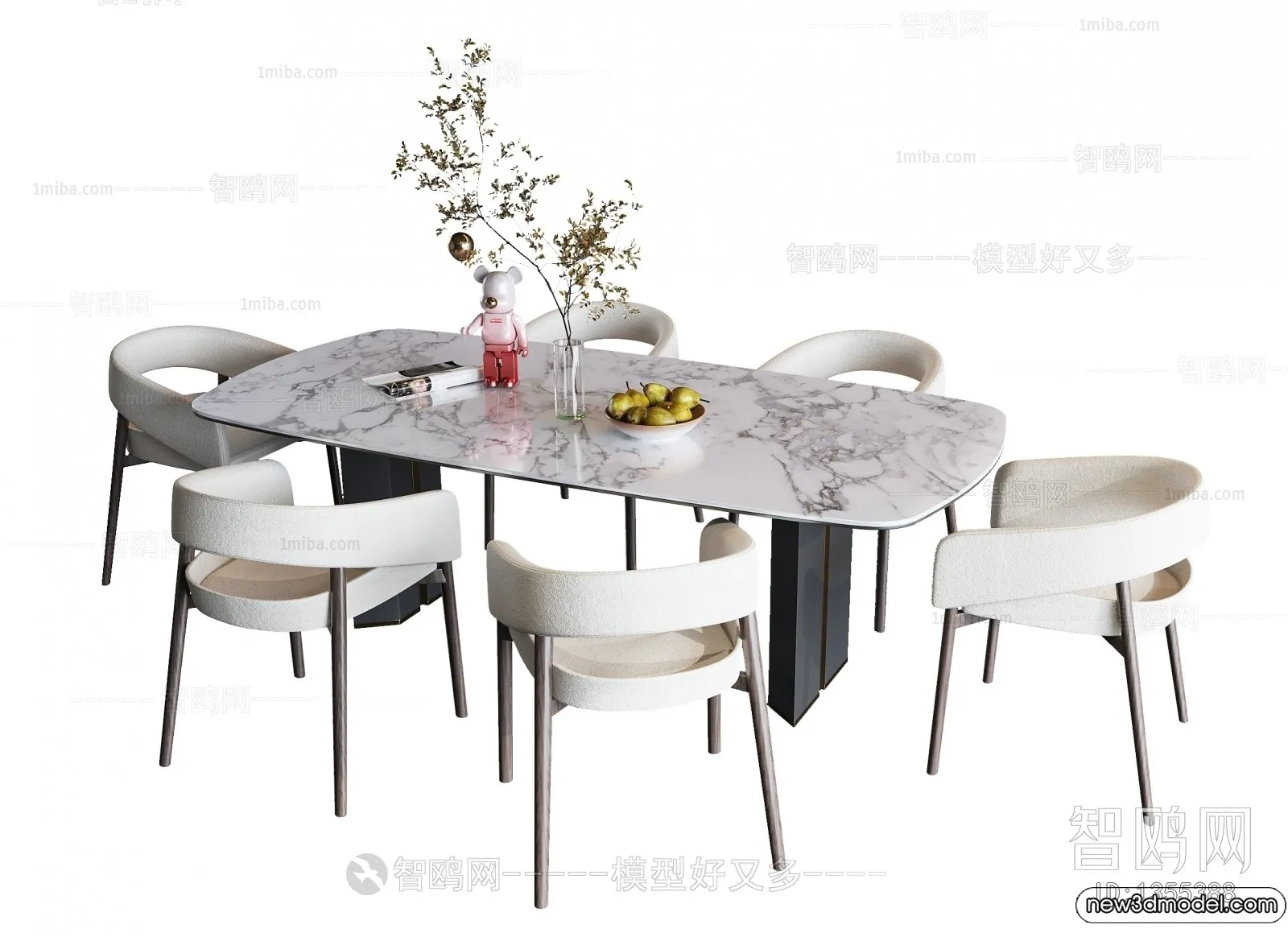 Dining Table – 3D Models – 3D Furniture Models for Interior – 043