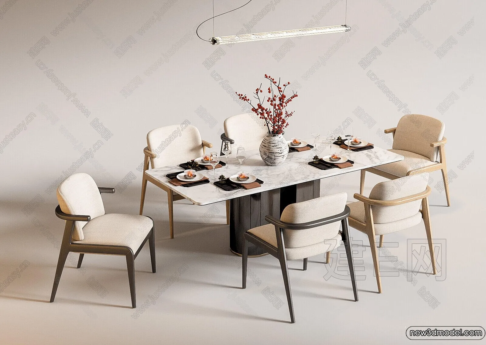 Dining Table – 3D Models – 3D Furniture Models for Interior – 049