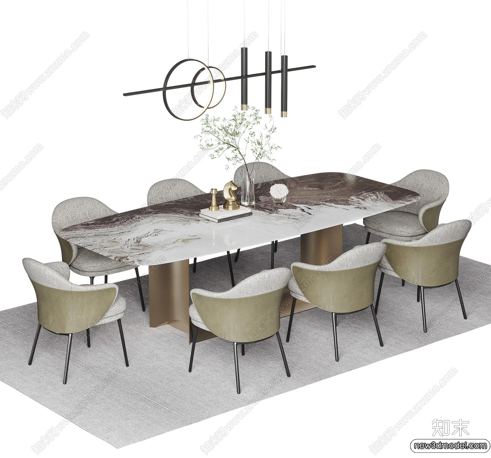 Dining Table – 3D Models – 3D Furniture Models for Interior – 051