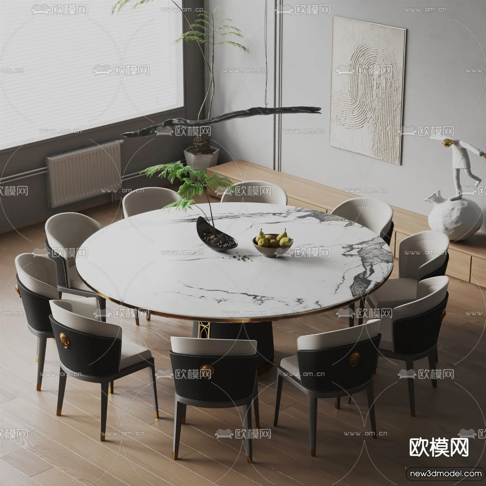 Dining Table – 3D Models – 3D Furniture Models for Interior – 092