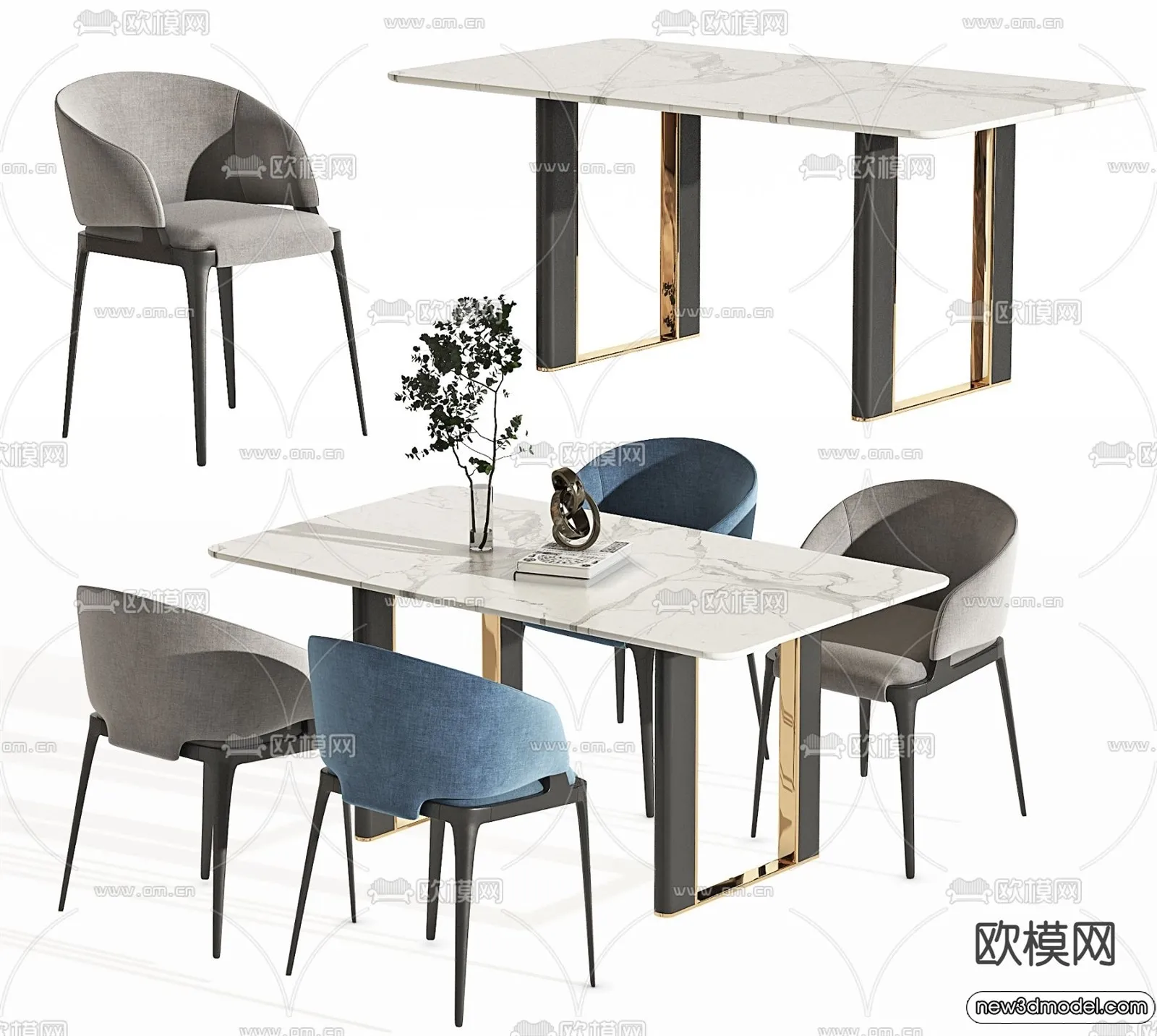 Dining Table – 3D Models – 3D Furniture Models for Interior – 117