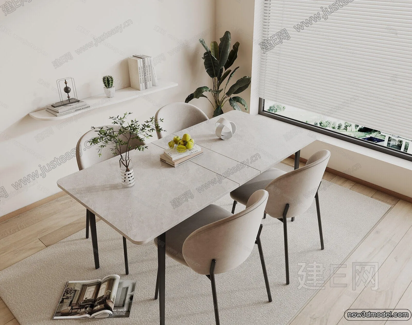 Dining Table – 3D Models – 3D Furniture Models for Interior – 126