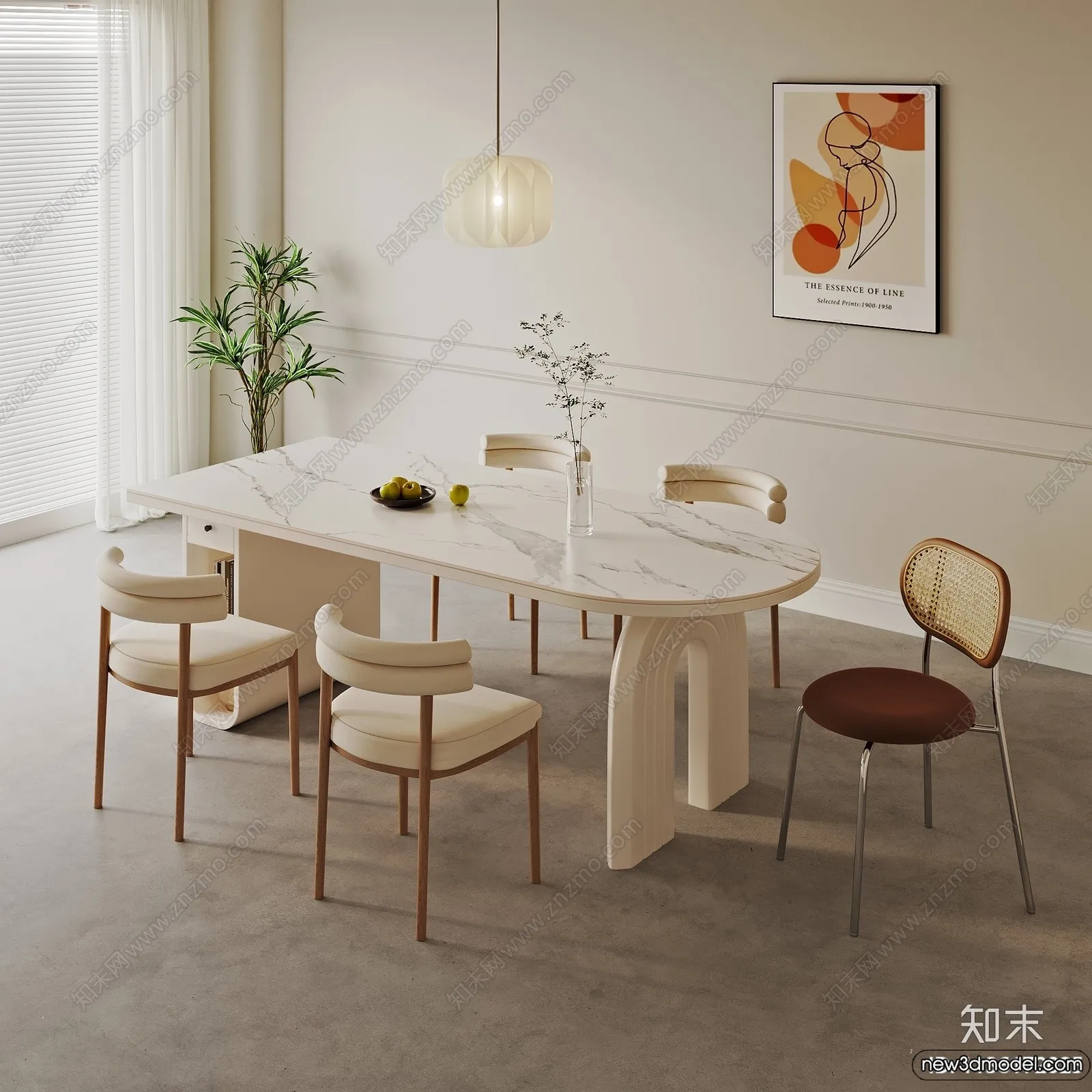 Dining Table – 3D Models – 3D Furniture Models for Interior – 138