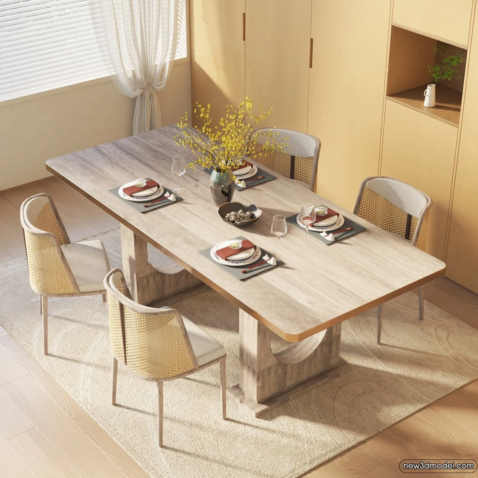 Dining Table – 3D Models – 3D Furniture Models for Interior – 142