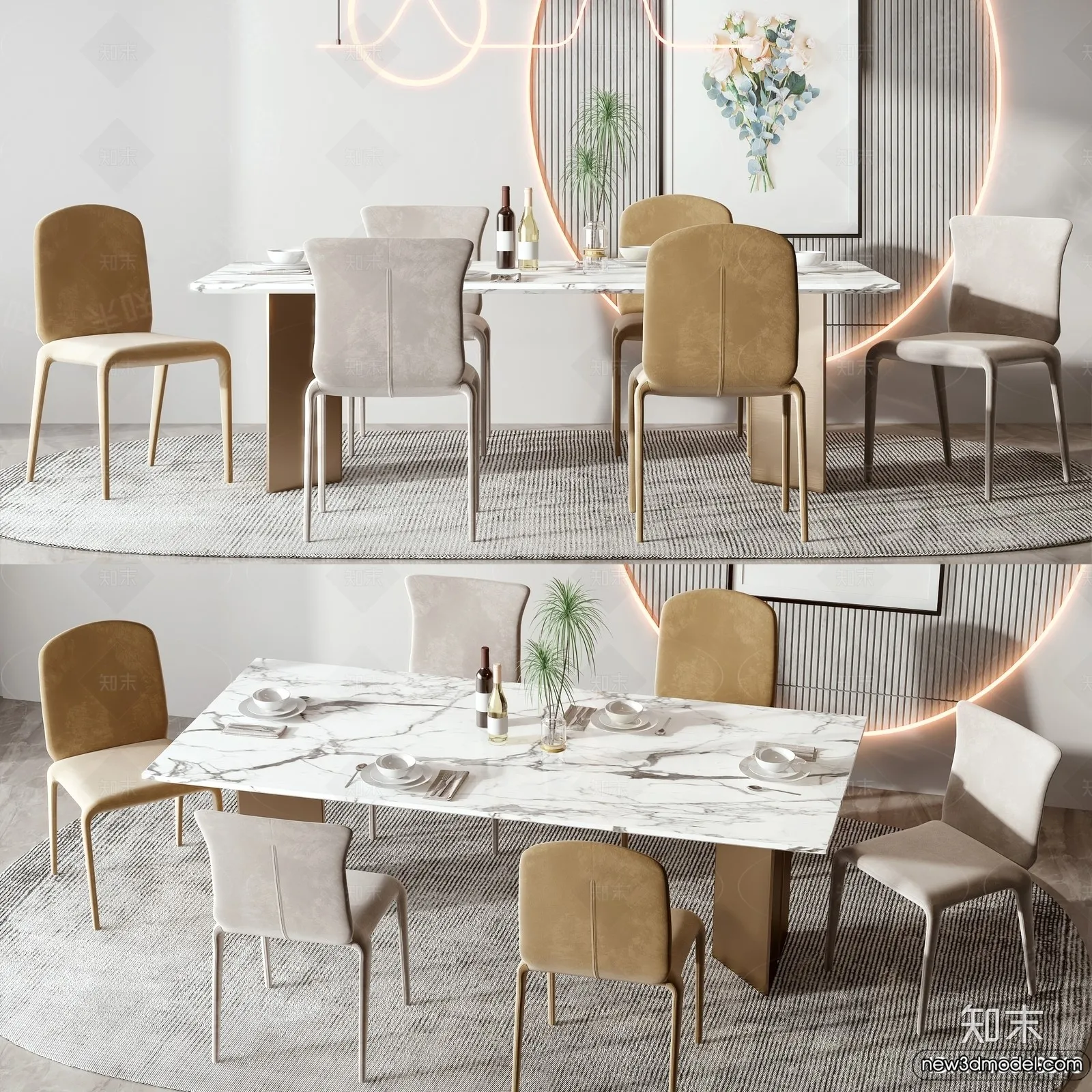 Dining Table – 3D Models – 3D Furniture Models for Interior – 153