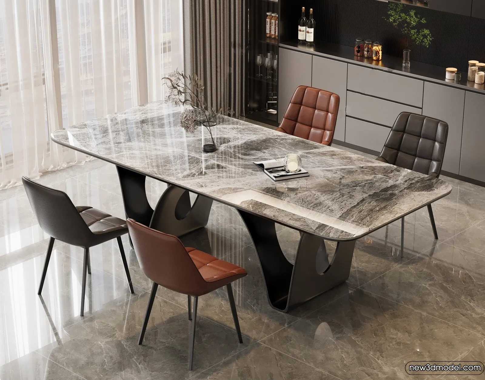 Dining Table – 3D Models – 3D Furniture Models for Interior – 186