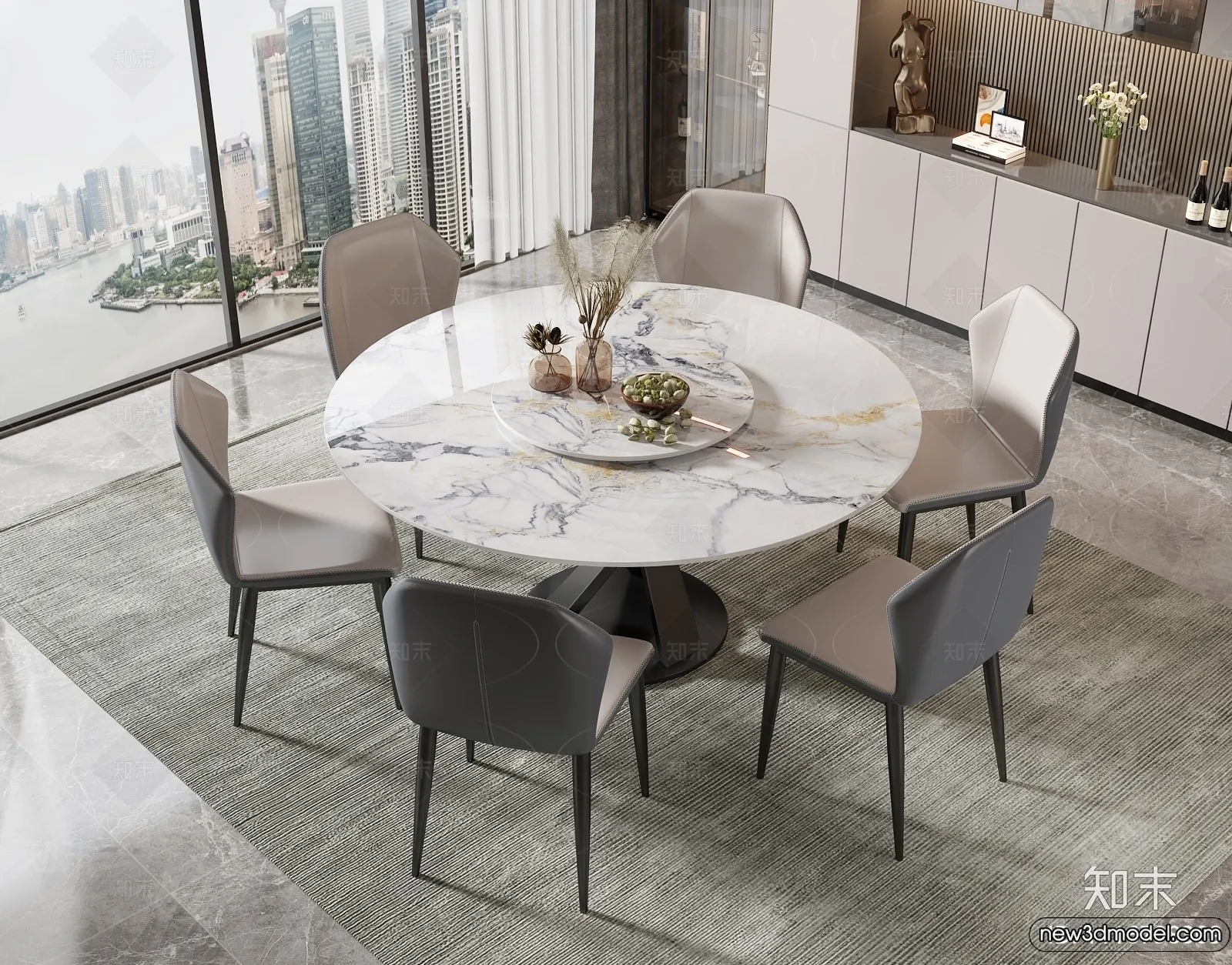 Dining Table – 3D Models – 3D Furniture Models for Interior – 202