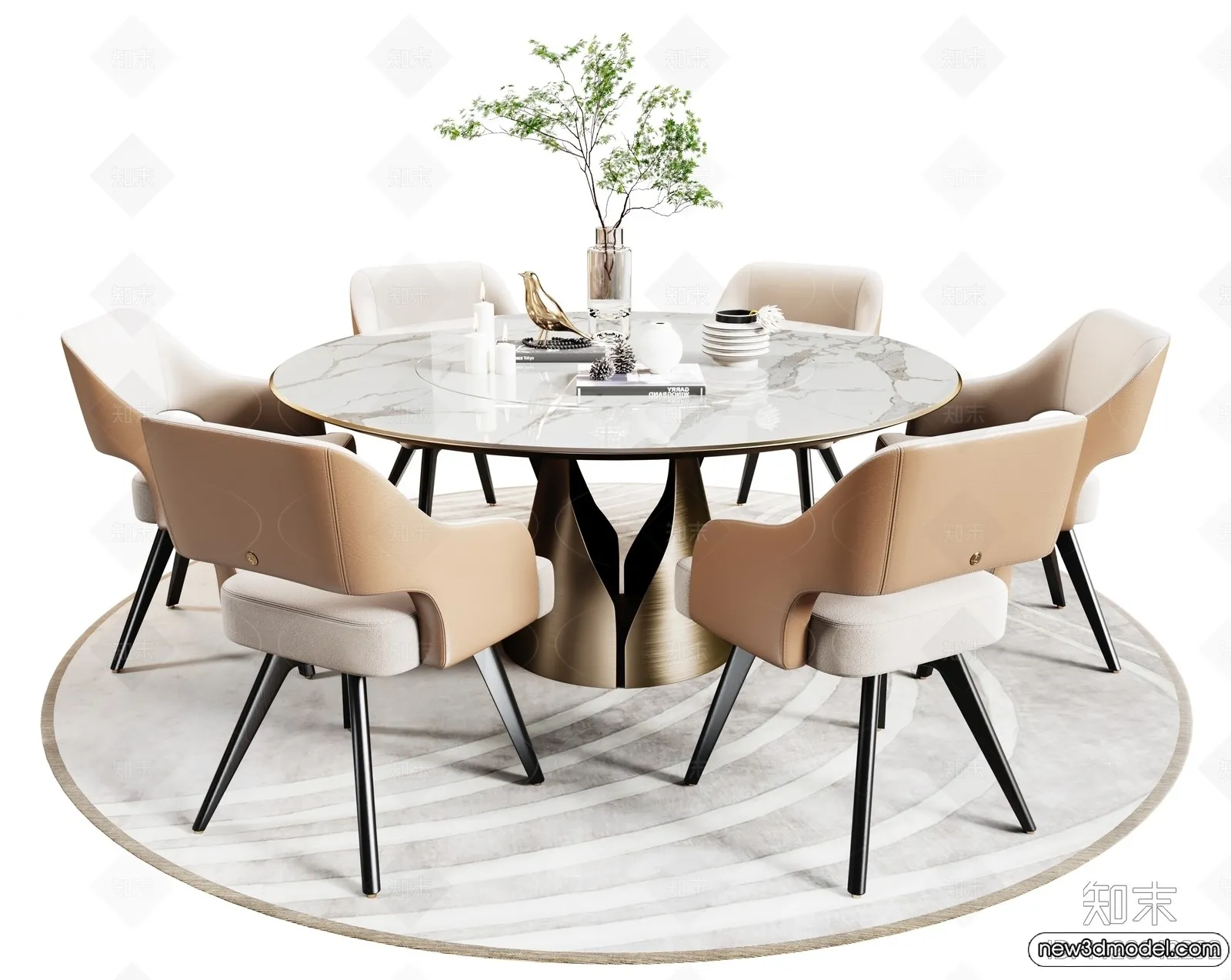 Dining Table – 3D Models – 3D Furniture Models for Interior – 219