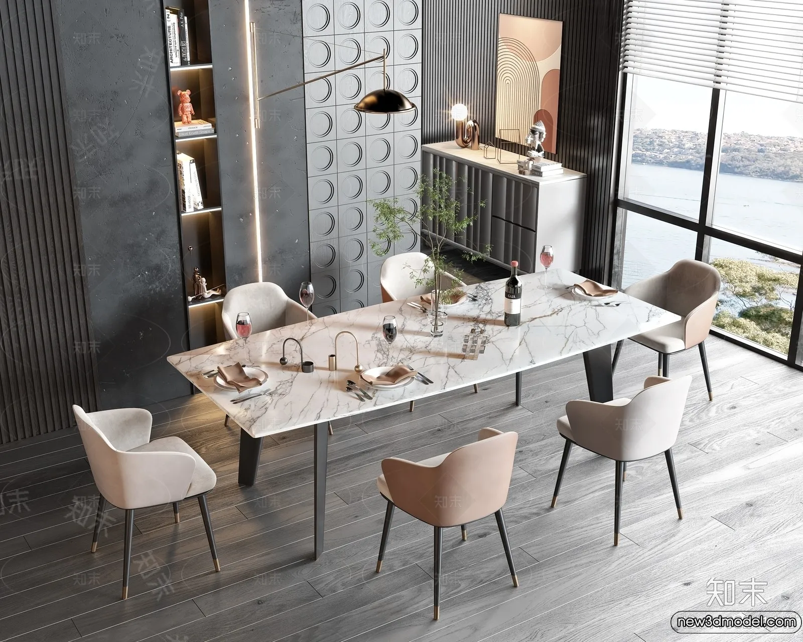 Dining Table – 3D Models – 3D Furniture Models for Interior – 237