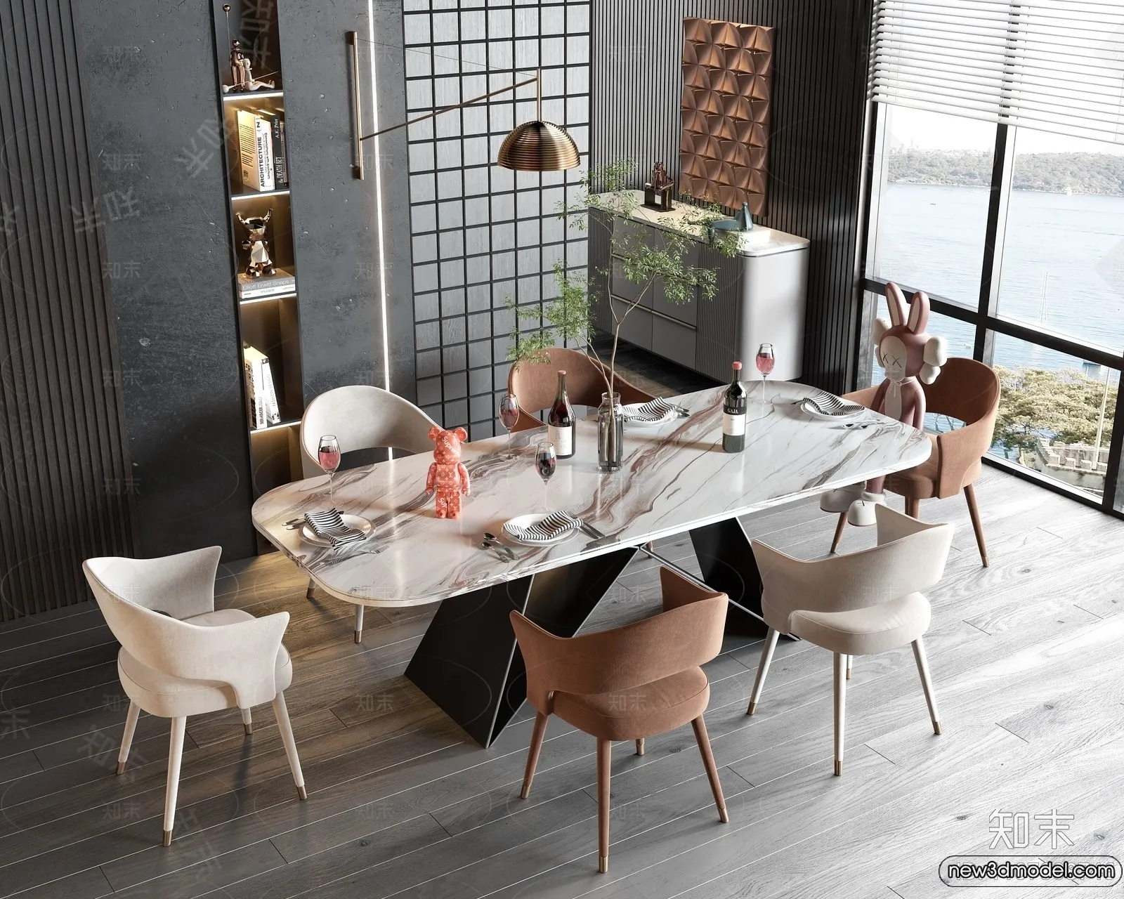 Dining Table – 3D Models – 3D Furniture Models for Interior – 238