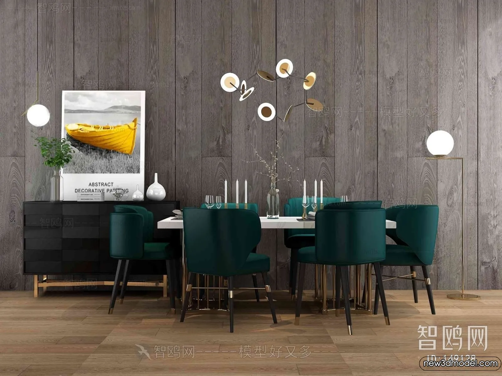 Dining Table – 3D Models – 3D Furniture Models for Interior – 242