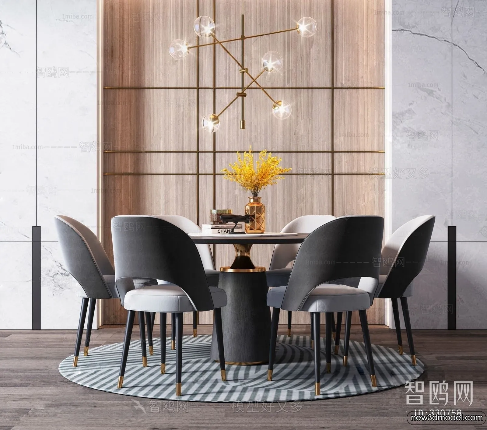 Dining Table – 3D Models – 3D Furniture Models for Interior – 259