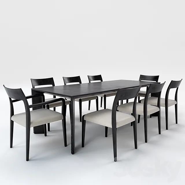 Dining Table 3DS Max Model