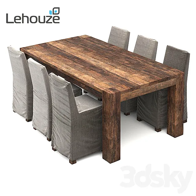 Dining table 3DSMax File