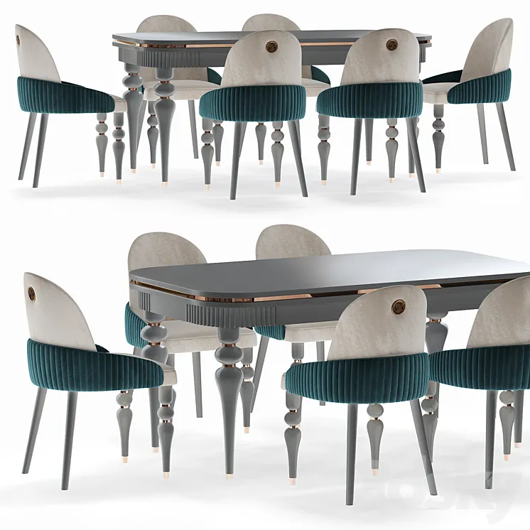 Dining Table 3DS Max Model