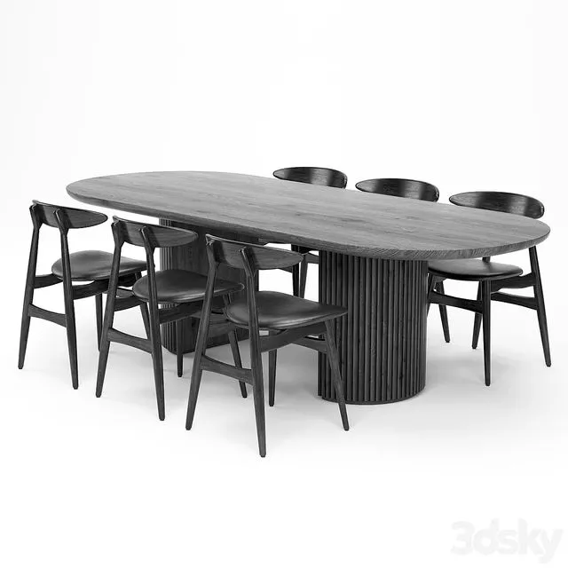 Dining Table 88 3dsMax Model