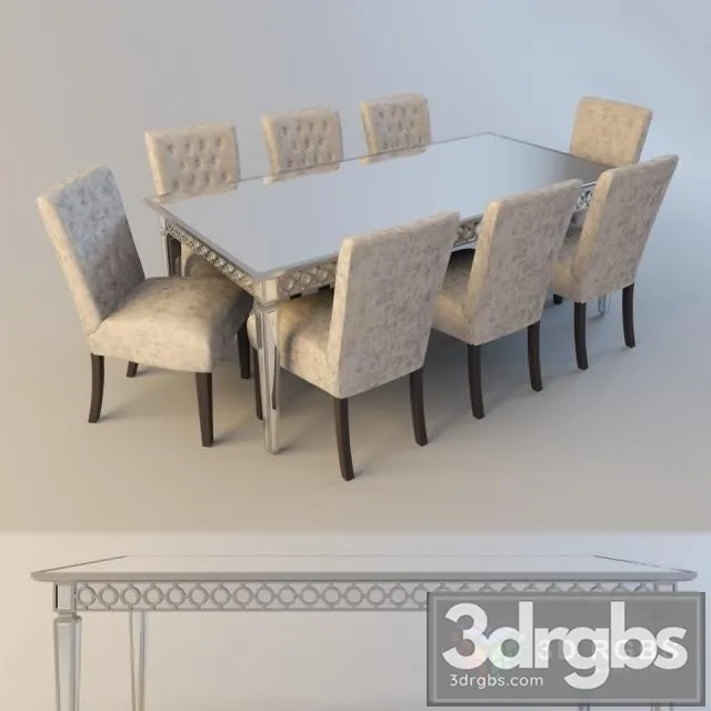 Dining Table and Chair 01 3dsmax Download