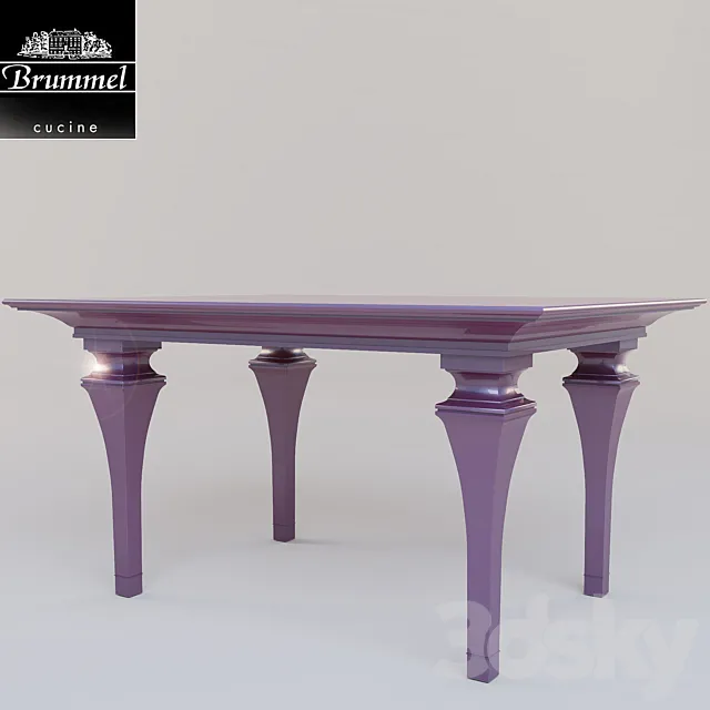 dining table Brummel Luxury 3DS Max Model