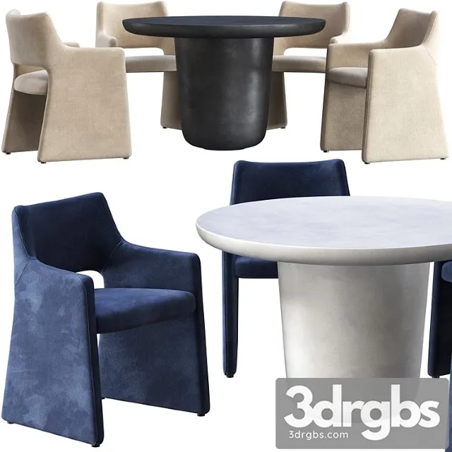 Dining table cb2 lola and chair cb2 foley faux mohair navy