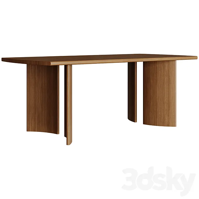 Dining Table Crest Table 3ds Max