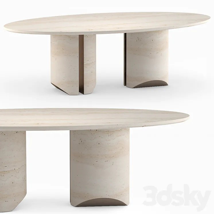 Dining table (DAVID \/ NICOLAS 2) 3DS Max Model
